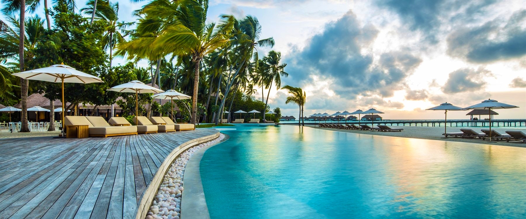 Swimming Pool at at COMO Maalifushi, Maldives, Indian Ocean 