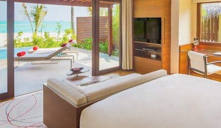family beach pool villa