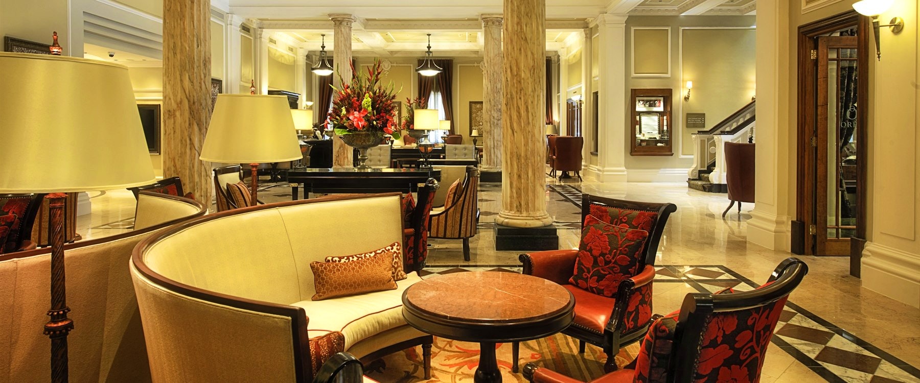 Lobby area of Taj Cape Town