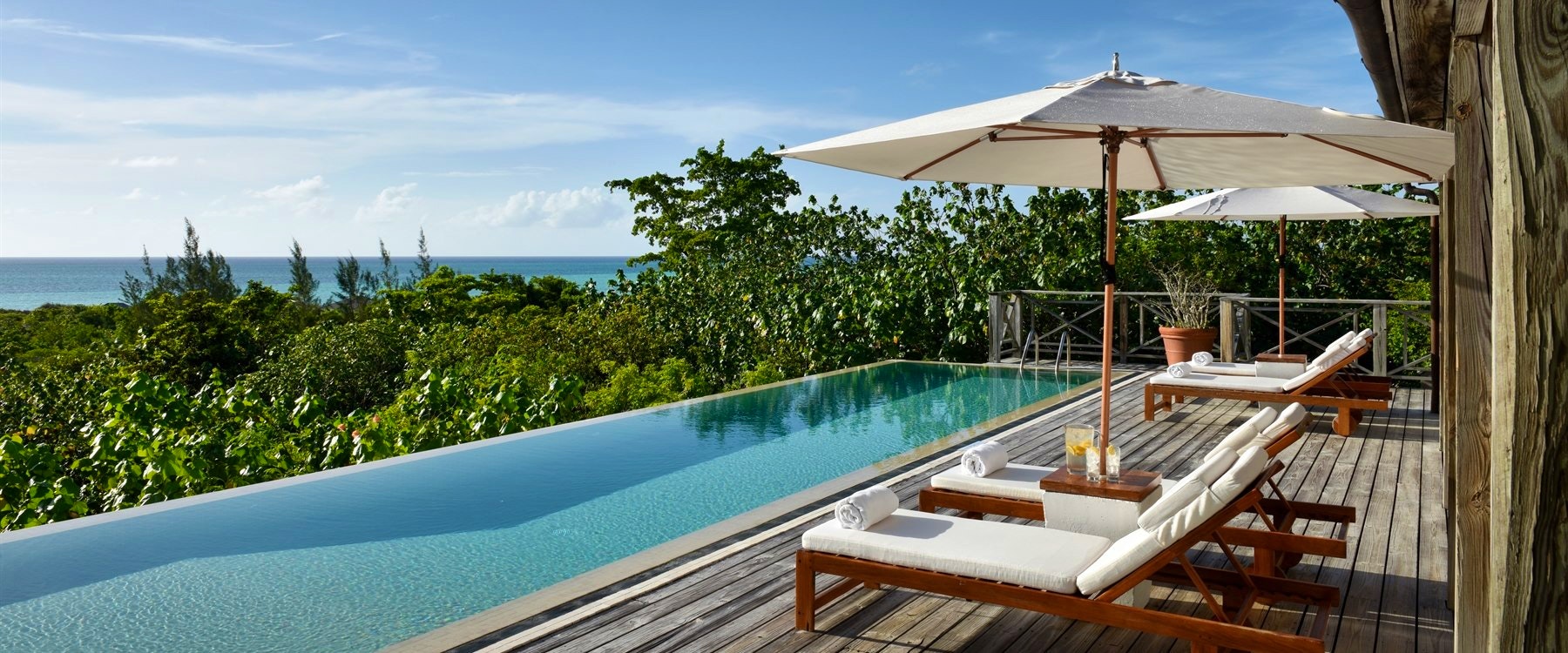 Pirate house pool view at COMO Parrot Cay, Turks and Caicos