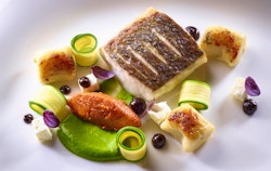 Dining at Foxhill Manor, Farncombe Estate, England, UK