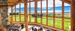 Lounge Area at Fiordland Lodge, New Zealand