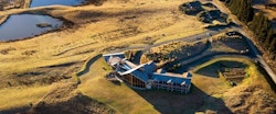 Aerial View of Fiordland Lodge, New Zealand