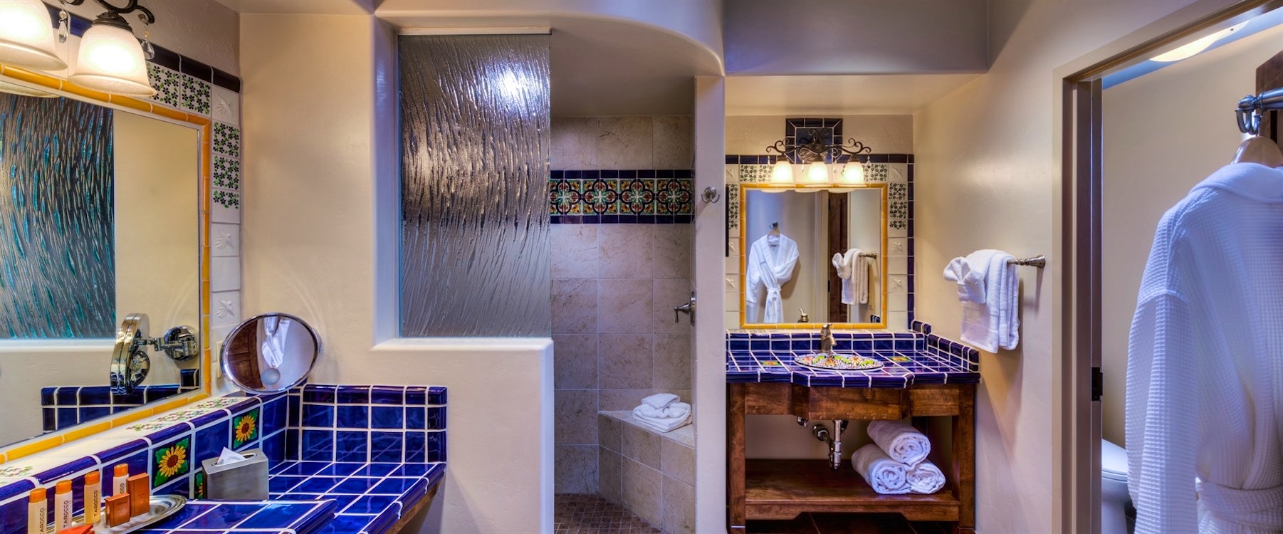 catalina room bathroom at hacienda del sol guest ranch resort