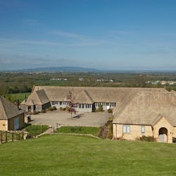 Exterior of The Fish, Farncombe Estate, England, UK