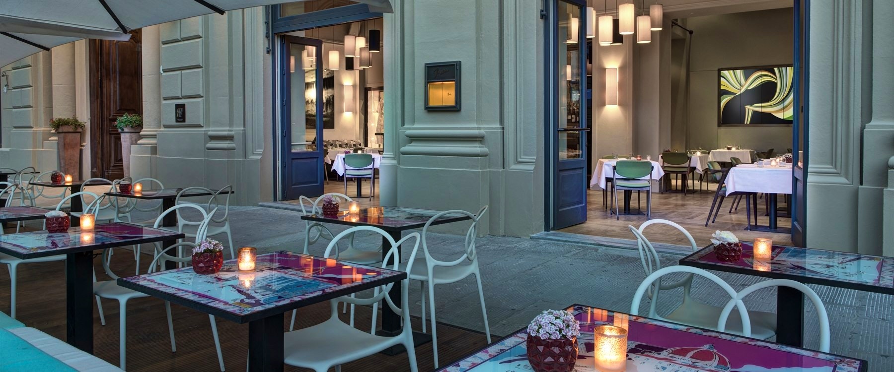 Restaurant Irene Terrace at Hotel Savoy, Florence, Italy