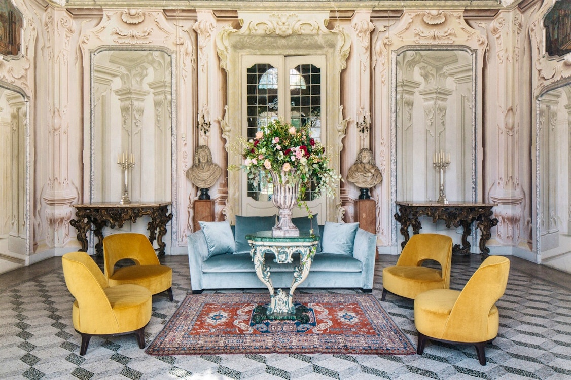 Entrance Hall at Villa Sola Cabiati