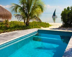 Villa pool at Azura Benguerra, Mozambique