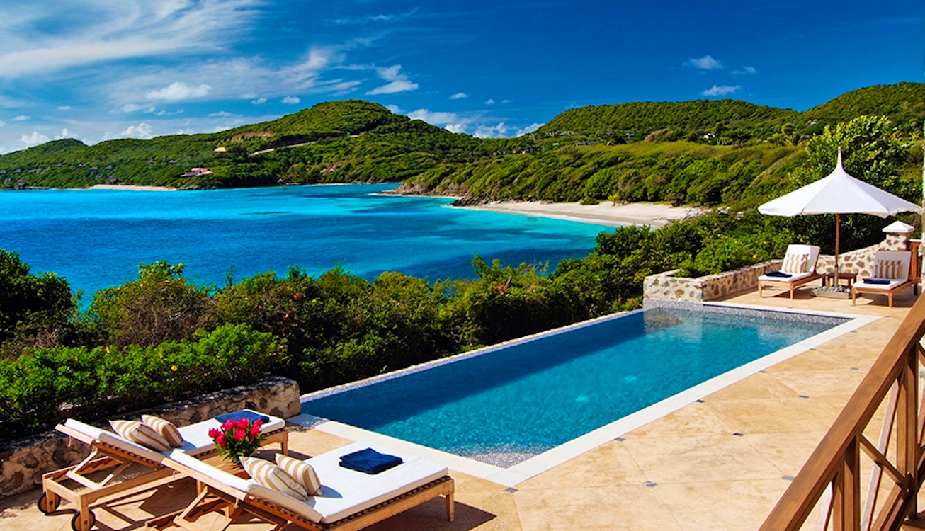 Pool Area at Beach House, Canouan 