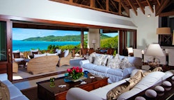 Living Room Area at Big Blue Ocean, Canouan 