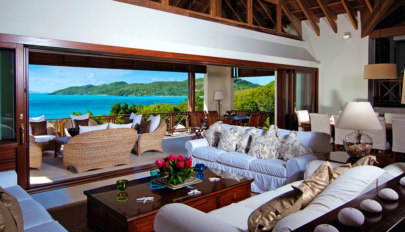 Living Room Area at Big Blue Ocean, Canouan 