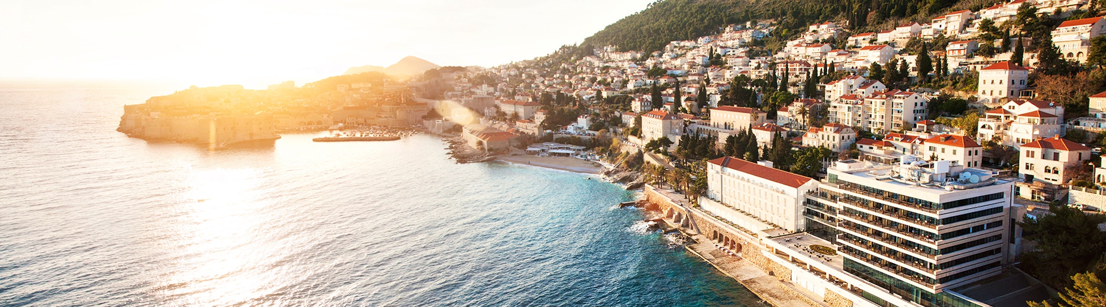 Beach at Hotel Excelsior, Dubrovnik, Croatia