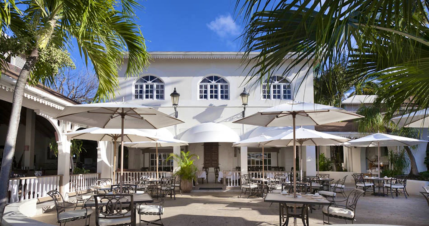 Dine at a resort restaurant at Blue Waters, Antigua