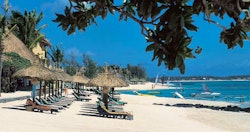 Lounge Chairs on Beach at Constance Belle Mare Plage - The Villas