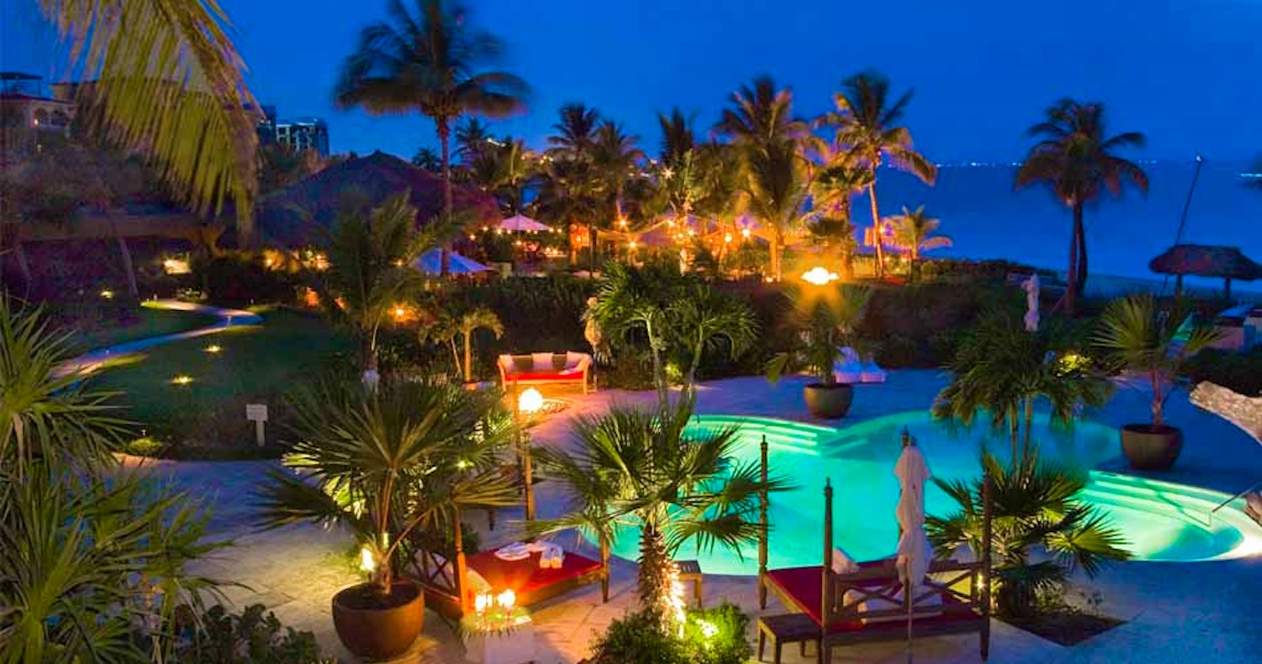 Arial View of Estate Pool and Jacuzzi at Grace Bay Club, Turks And Caicos