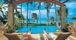 Pool Area at The Villa at One&Only Le Saint Geran