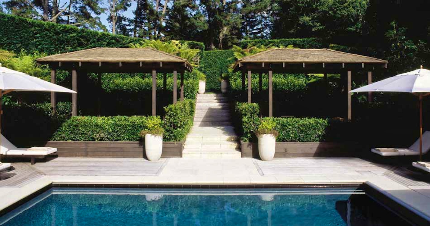 Swimming pool at Huka Lodge Lake Taupo