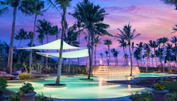 Lagoon pool Evening at Hambantota