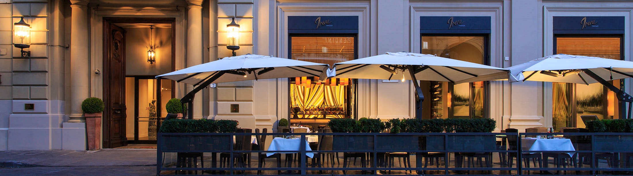Restaurant at Hotel Savoy, Florence, Italy