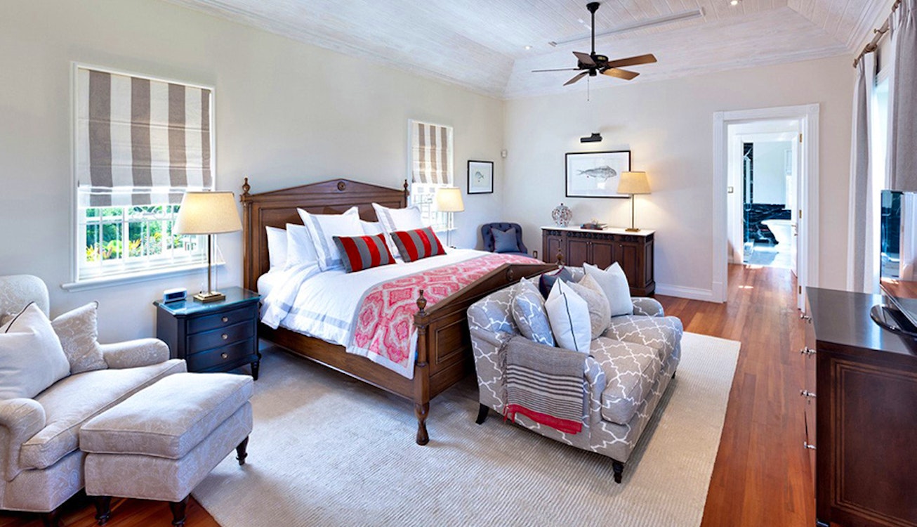 Bedroom at Windward House Villa, Sandy Lane Barbados 