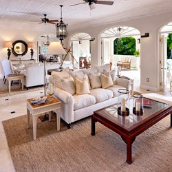 Living Area at Windward House Villa, Sandy Lane Barbados