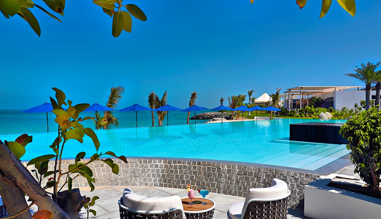 Pool area at Zaya Nurai Island 