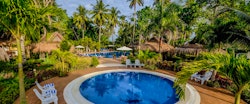 Swimming pool at Daluyon Beach & Mountain Resort, Palawan