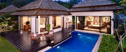 Beach Villa at Night at Anantara Layan Phuket Resort, Thailand