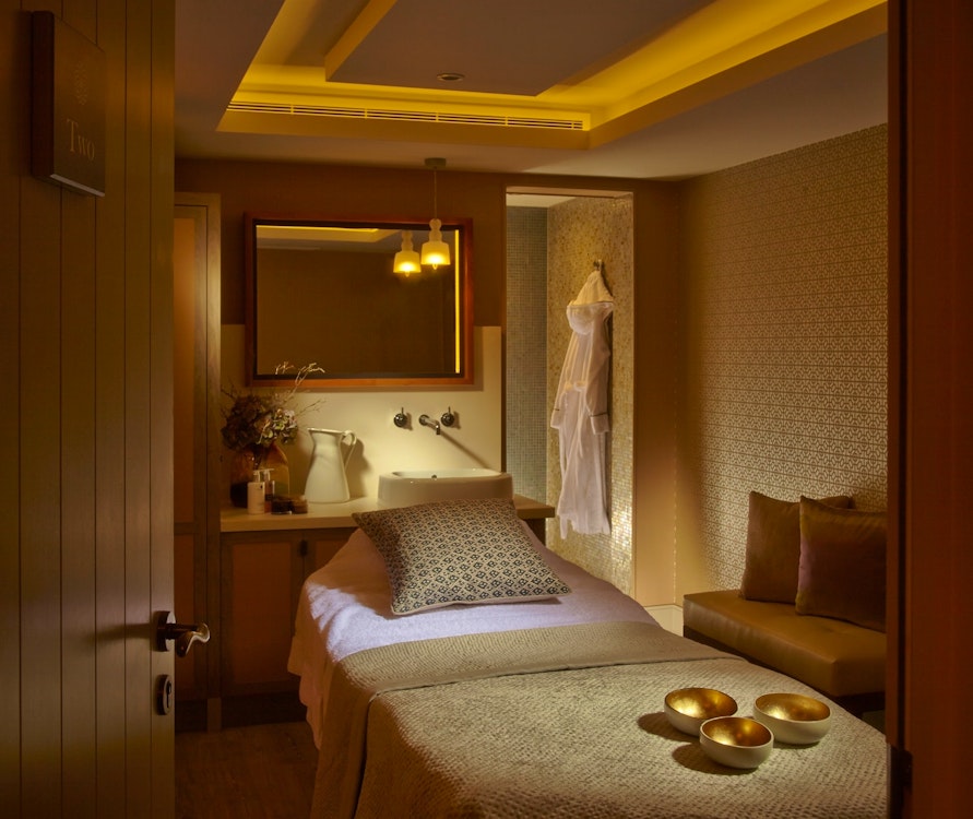 Treatment Room at Foxhill Manor, Farncombe Estate, England, UK