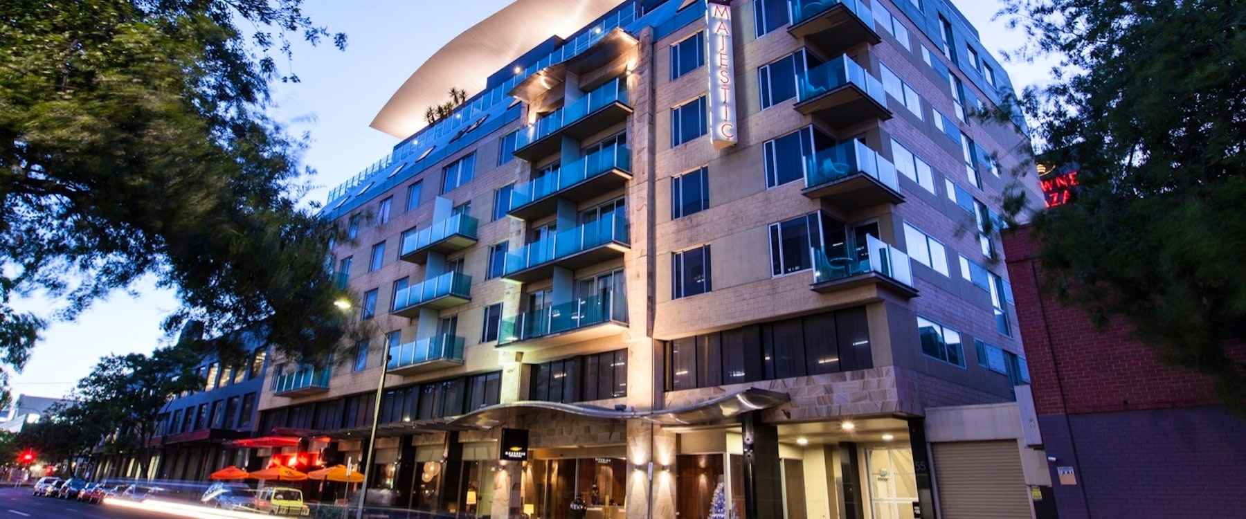 Exterior of Majestic Roof Garden Hotel, Adelaide