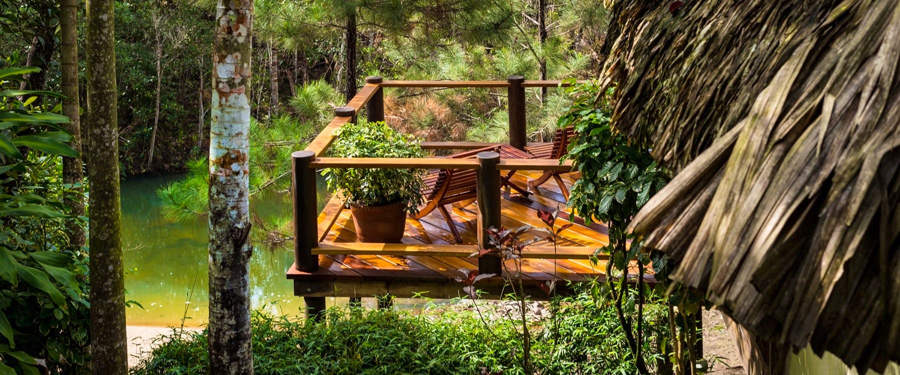 private decking, Blancaneaux Lodge, Belize