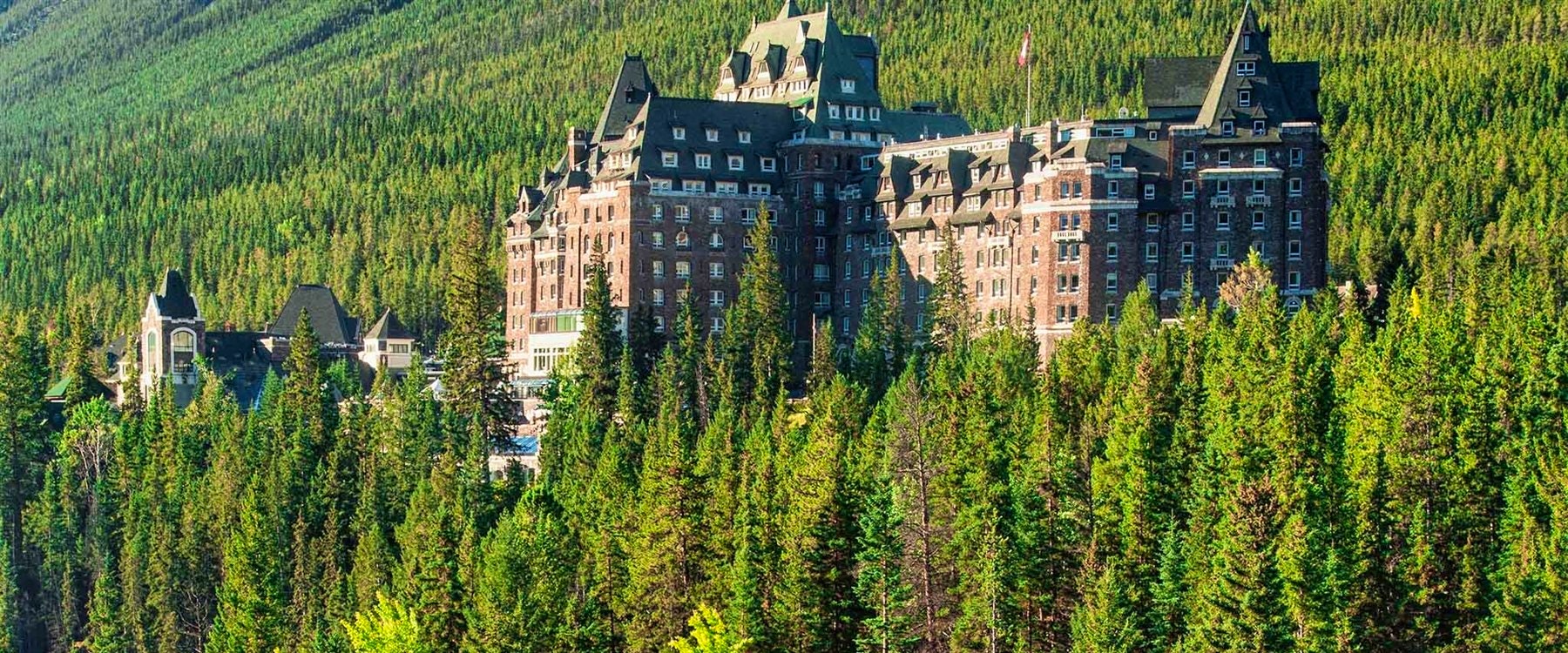 Aerial View of Fairmont Banff Springs, Alberta