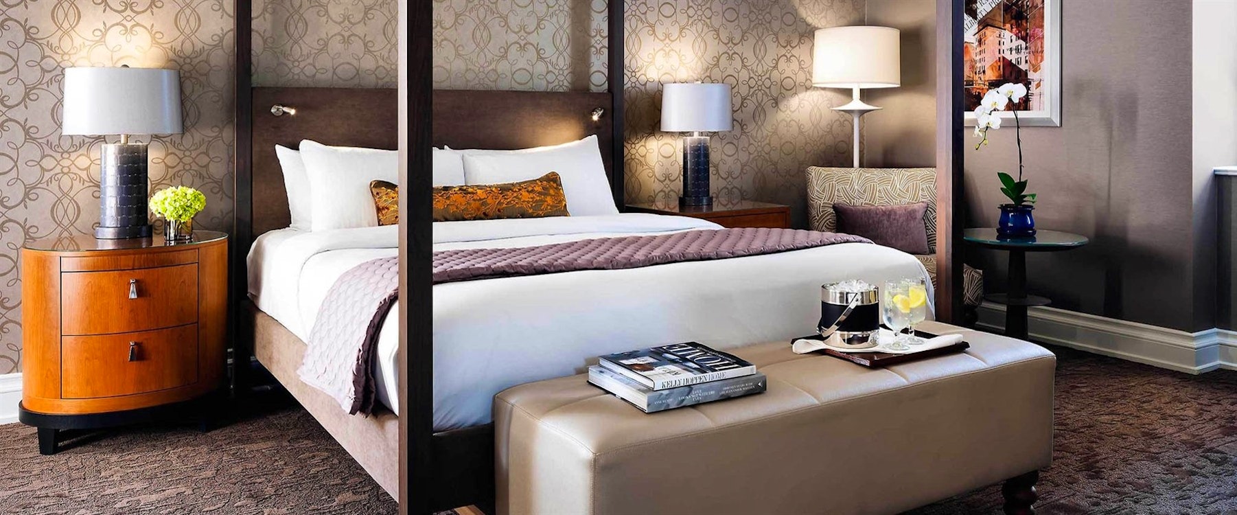 Bedroom at Fairmont Palliser, Calgary 