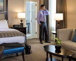 Guest Bedroom at Fairmont Palliser, Calgary