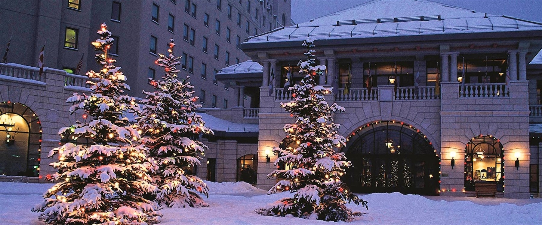 Exterior of Fairmont Chateau Lake Louise, Alberta 