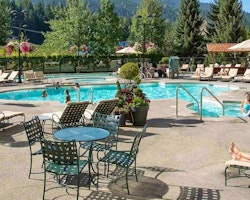 Swimming Pool at Fairmont Chateau Whistler, British Columbia