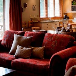Living area at Treetops Lodge Rotorua