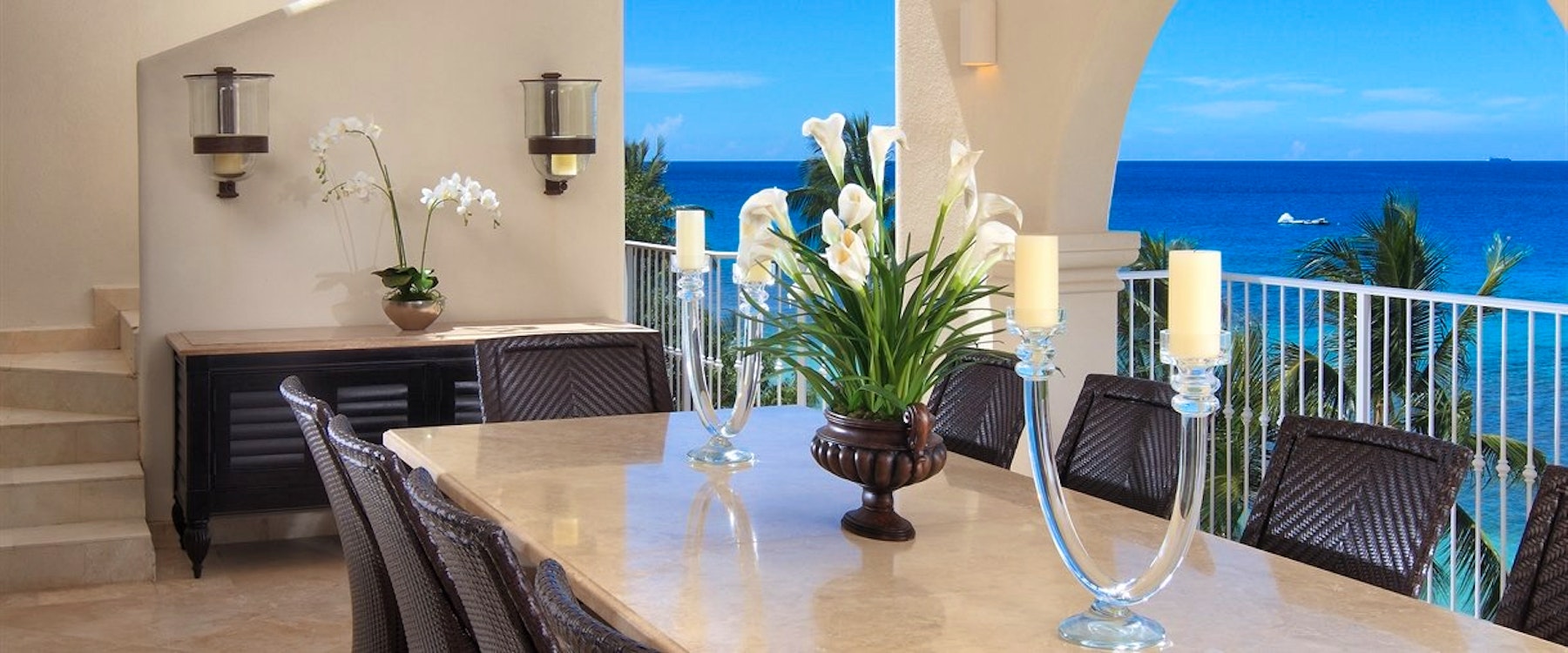 Private Terrace in The Deluxe Beachfront Penthouse at Saint Peters Bay, Barbados