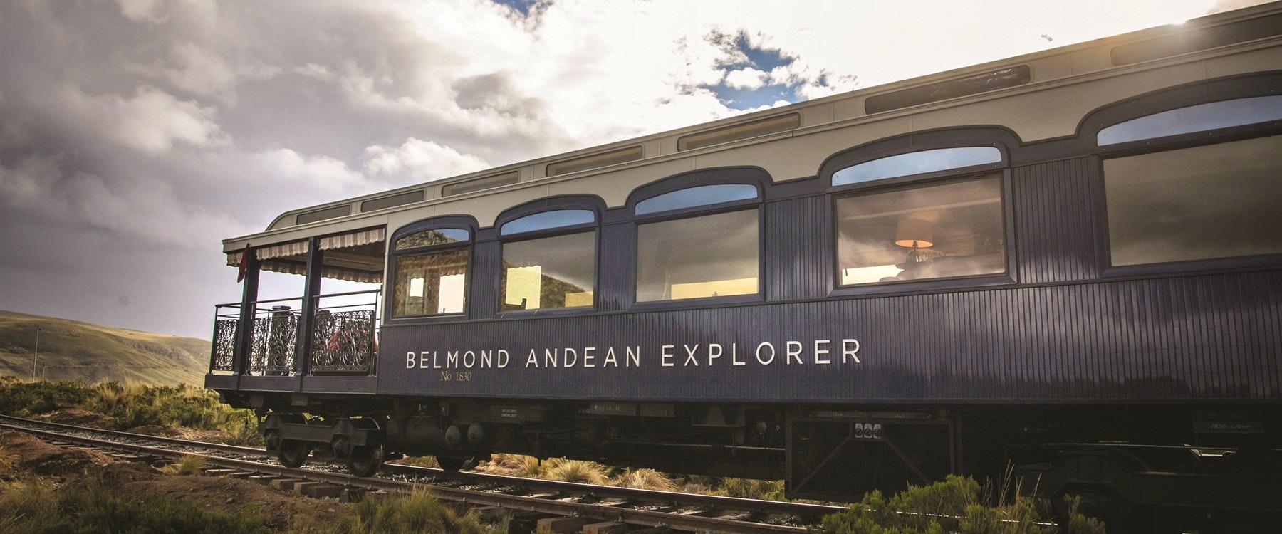 exterior view, Andean Explorer, A Belmond Train, Peru
