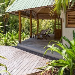 Beach Cottage Exterior at Denis Private Island, Seychelles