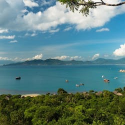 Aerial view of Six Senses Ninh Van Bay, Vietnam