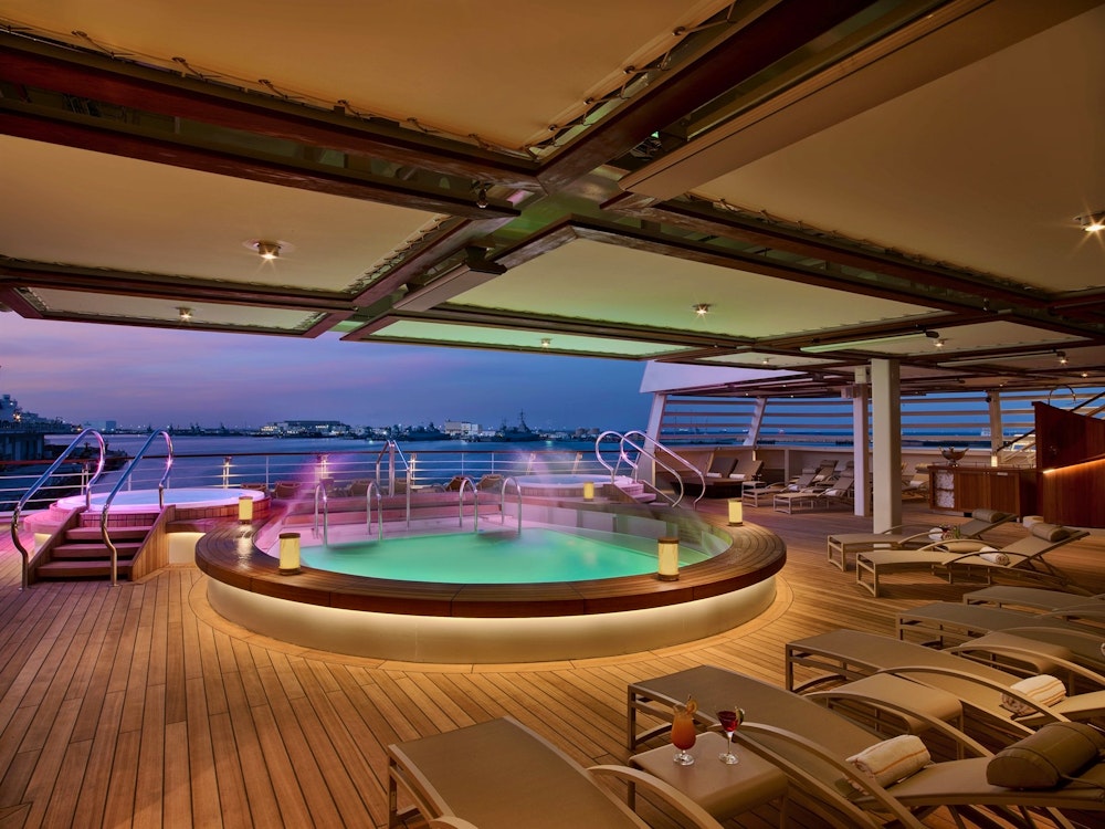 Aft Pool, Seabourn Ovation, Classic Caribbean Yacht Harbours with Barbados, Seabourn Cruise
