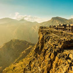 Aerial View of Mountains at Alila Jabal Akhdar