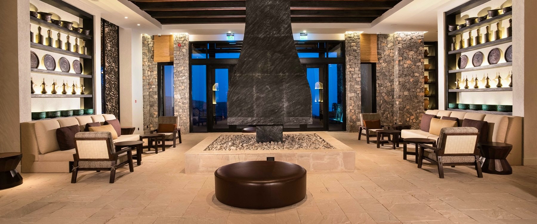 Interior Lobby at Alila Jabal Akhdar