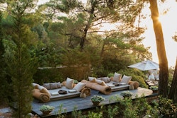 beach club lounge terrace amanruya bodrum