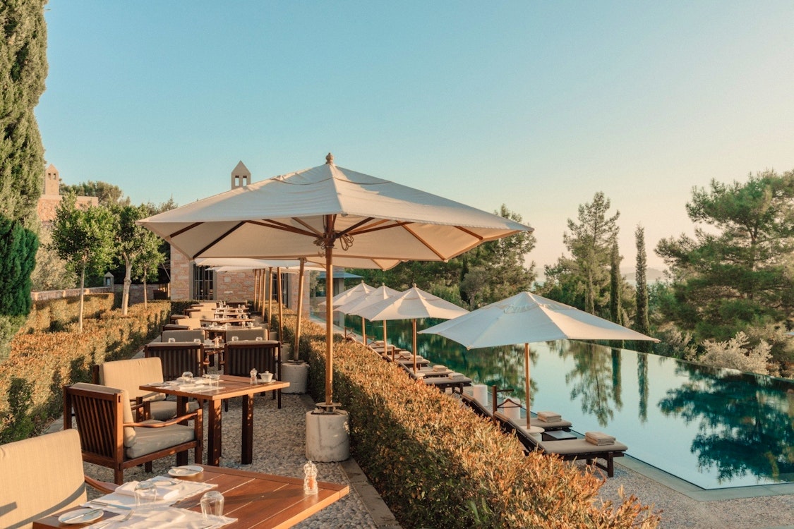 dining terrace amanruya bodrum