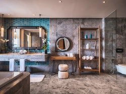 Sea view family suite bathroom at Anantara Koh Yao Yai Resort and Villas