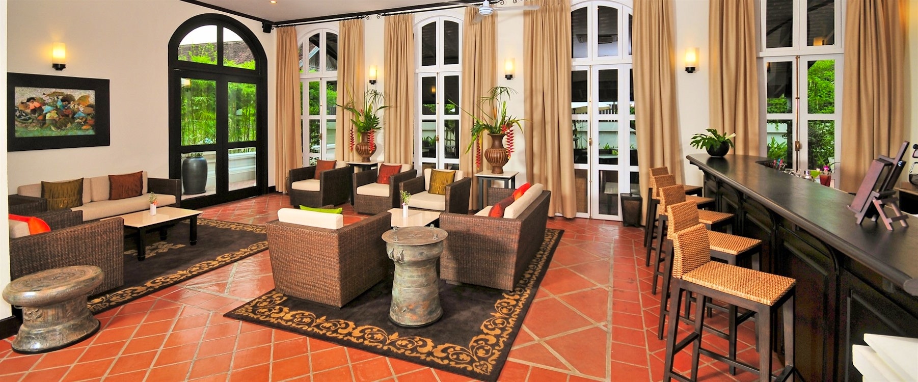 Hotel Lobby at Ansara, Laos