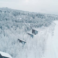 View of the Suites, Arctic Bath, Sweden