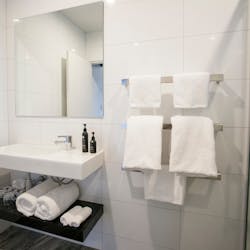 Bathroom view, Alpine Suites on Tekapo, Lake Tekapo, New Zealand